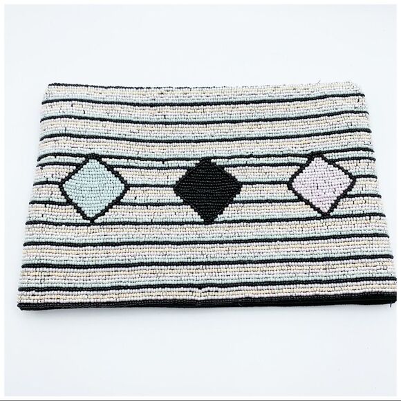 Rainbowlink Beaded Slip on Reader Case Clutch Make-Up Bag‎ - Picture 8 of 12